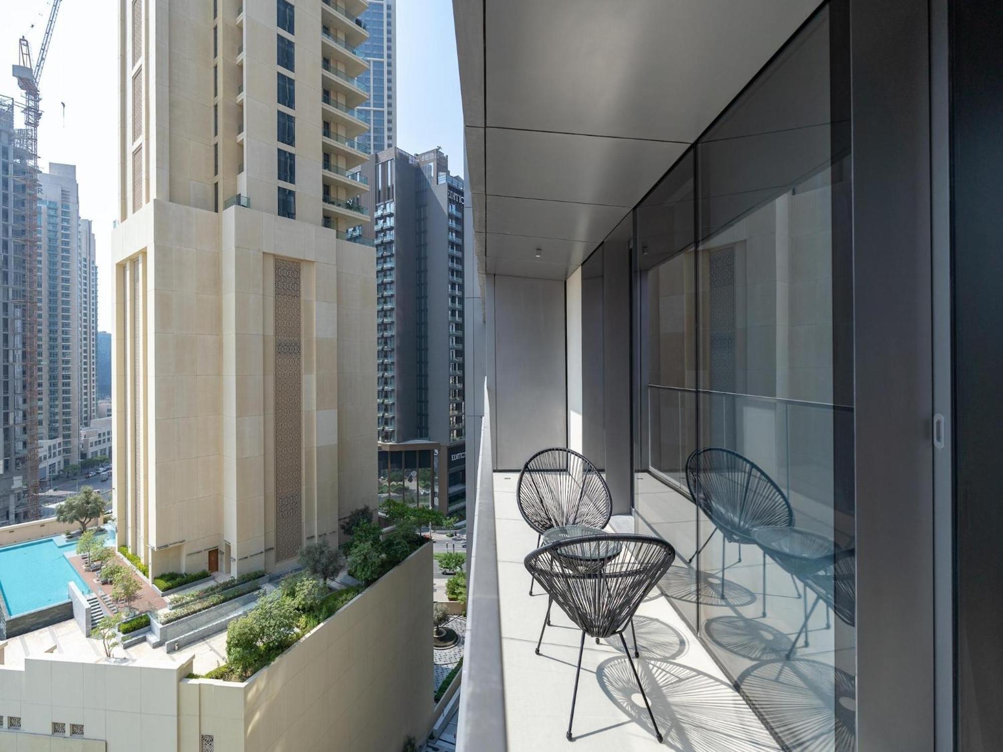 Luxurious Stylish Apartments Across Dubai Mall Burj Khalifa City Views Esterno foto