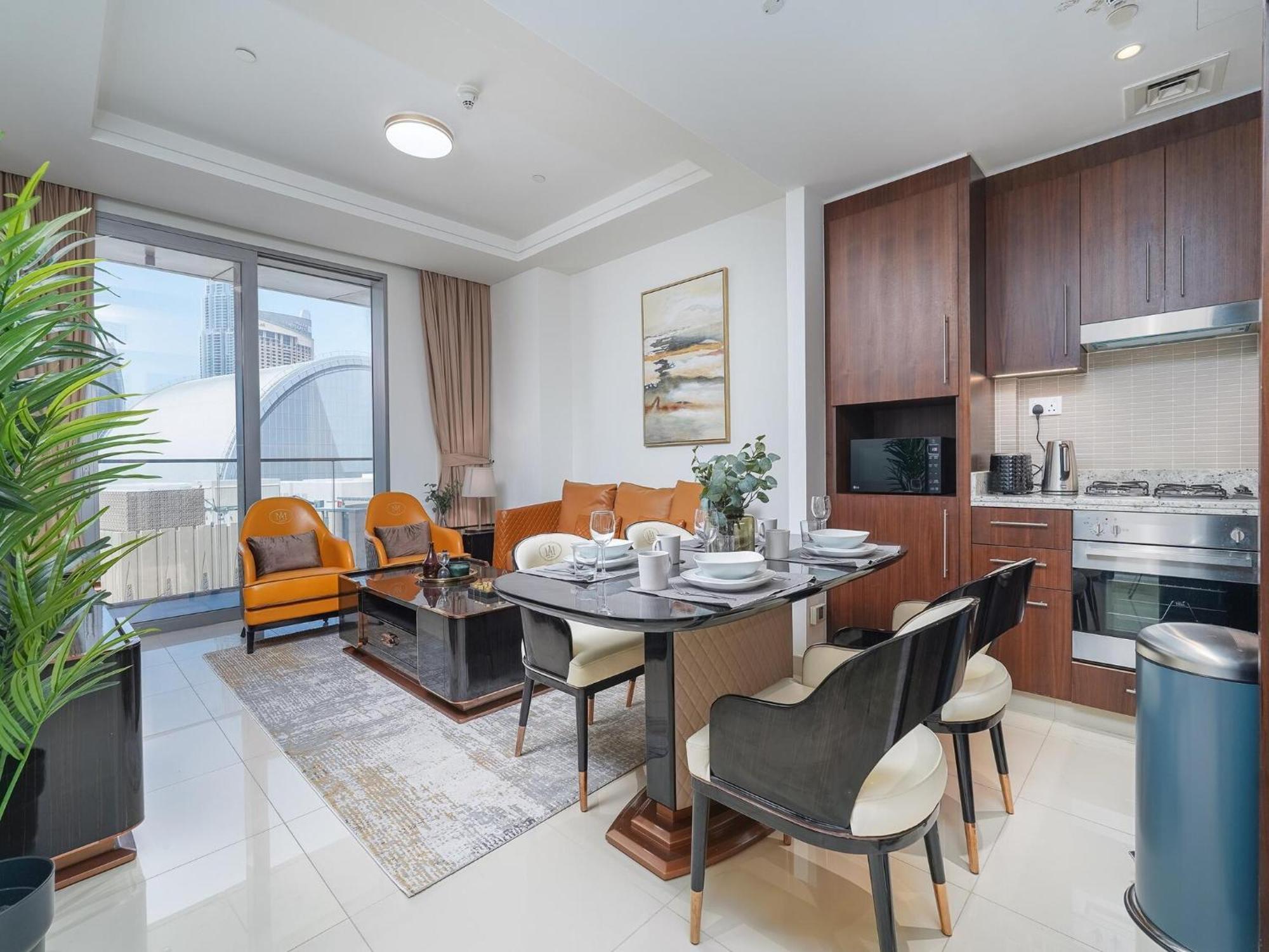 Luxurious Stylish Apartments Across Dubai Mall Burj Khalifa City Views Esterno foto
