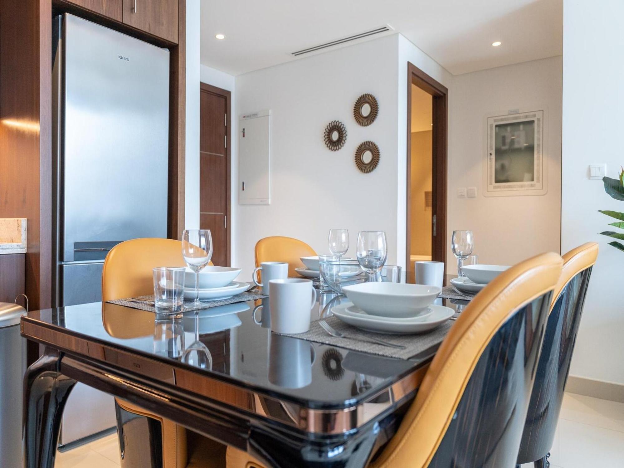 Luxurious Stylish Apartments Across Dubai Mall Burj Khalifa City Views Esterno foto